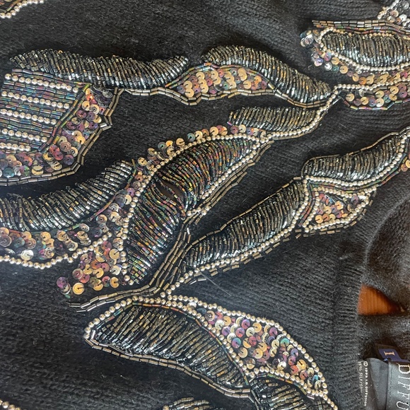 Beautiful Sparkly Black Sweater - Picture 4 of 6